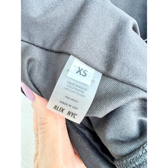 Alix NYC Sleeveless Open Back Halterneck Penn Bodysuit Black Women's Size XS - Picture 6 of 7